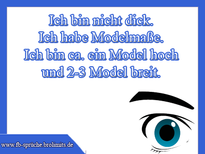 Ich bin nicht dick, ich habe Modelmaße
